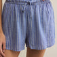 Z Supply - Ocean View Linen Shorts - Ocean Stripe