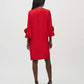 Joseph Ribkoff - Satin Ruffle Sleeve Straight Dress