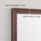 Vintage Full Length Mirror 70" x 31" Wall-Mounted with Faux Wooden Frame in Brown