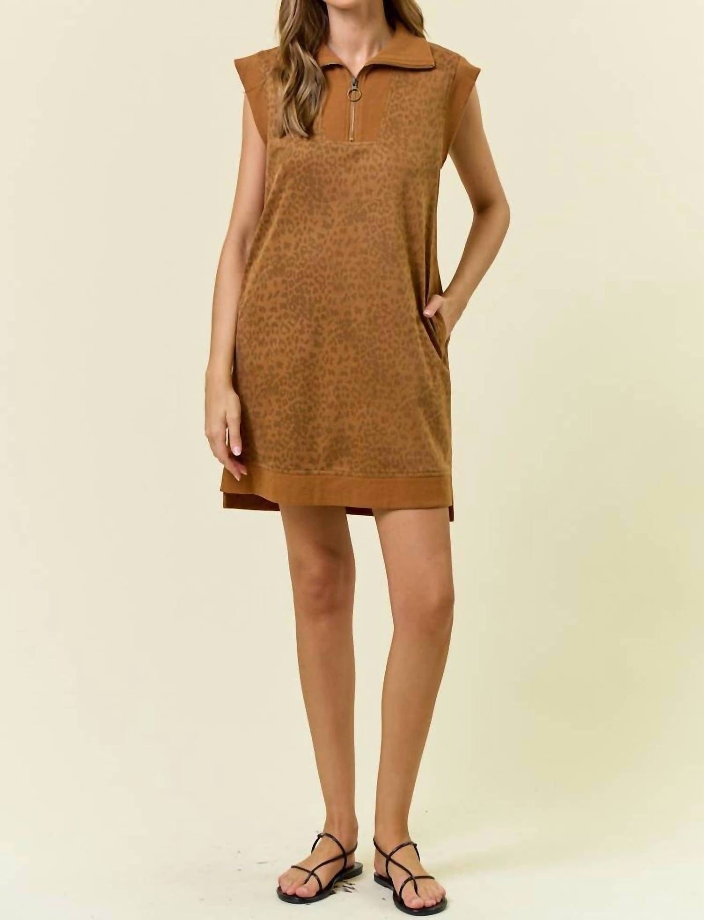 Doe And Rae - Women's Vegan Suede Wild Side Dress