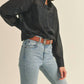 &Merci - SHEER COLLARED BUTTON-DOWN SHIRT