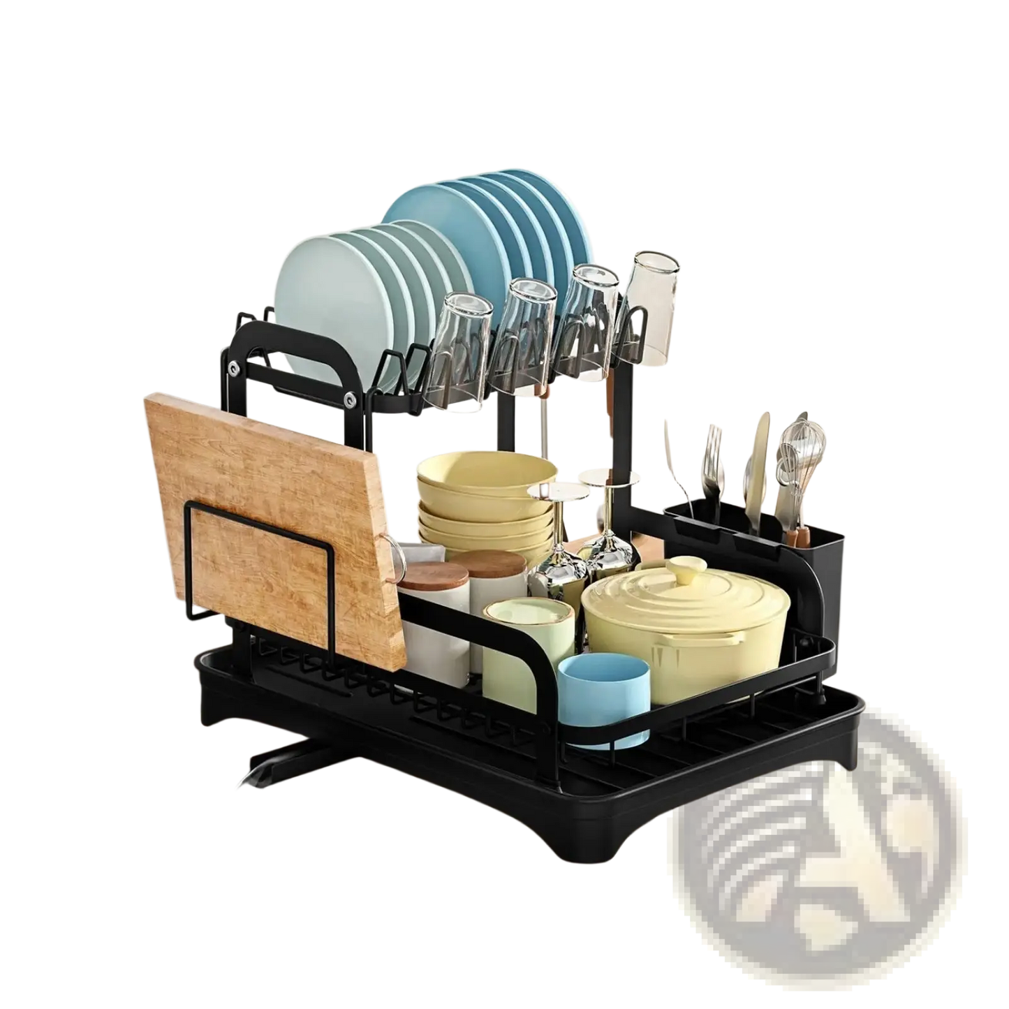 Dish Drying Rack 2 Tier Rustproof Metal Organizer