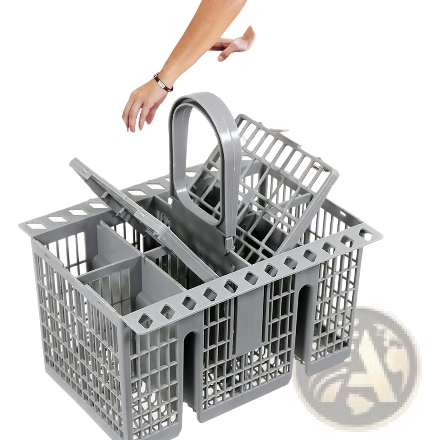 Dishwasher Cutlery Basket for Hotpoint Indesit Grey