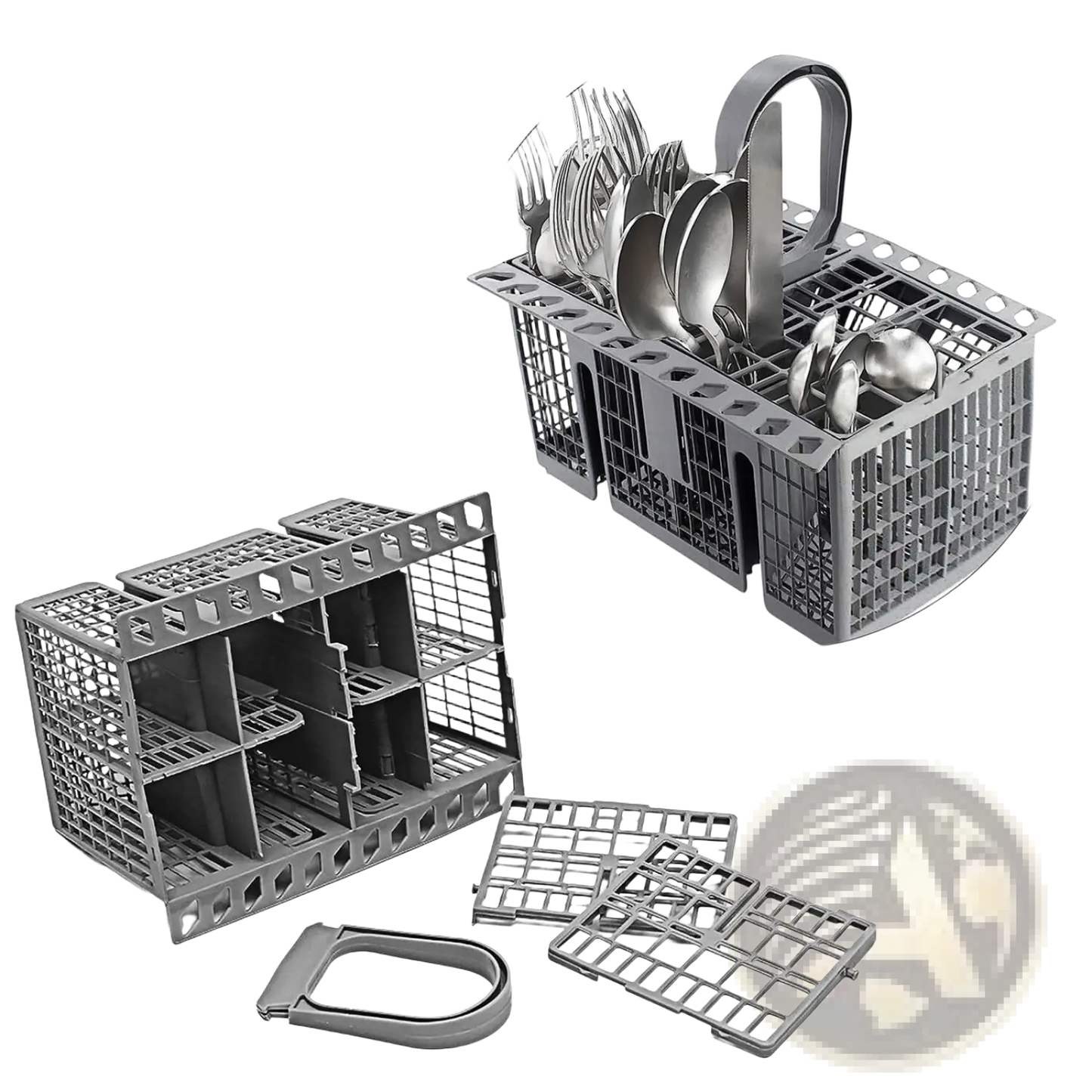 Dishwasher Cutlery Basket for Hotpoint Indesit Grey