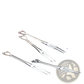 Disposable Tasting Forks 200pcs Silver Heart Fruit Picks