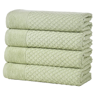 Cotton Diamond Waffle Weave Bath Towel Set - Grayson Collection