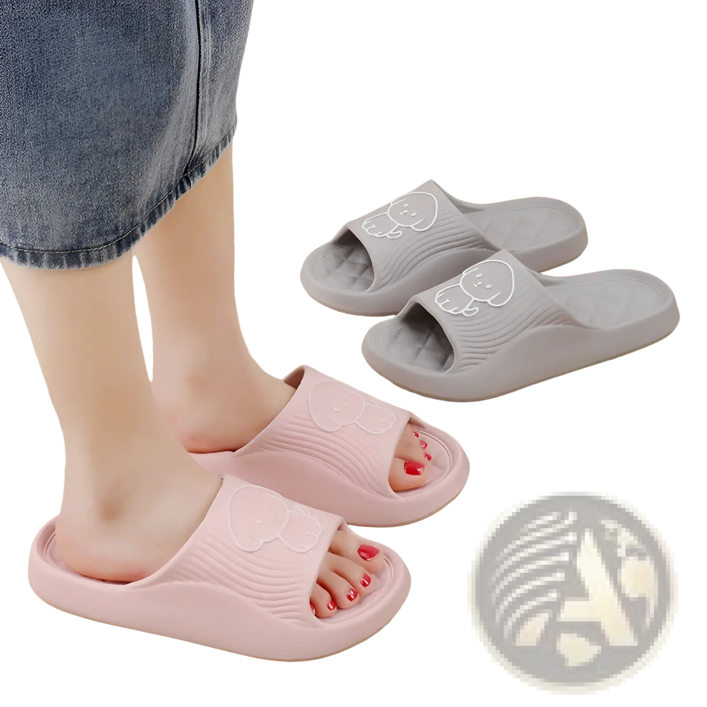 Dog Cartoon Slide Sandals Non Slip Eva House Shoes