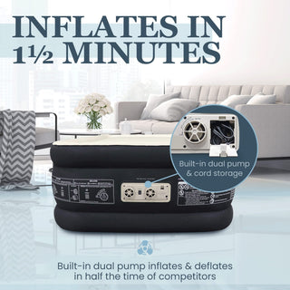 Double High Inflatable Bed for Home, Travel & Camping