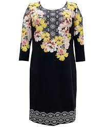 JM Collection Women's Bursting Bloom Sheath Dress  Black Size Small