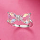 925 Sterling Silver 6.0 Size Pav�� Setting CZ Ring for Women