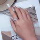 925 Sterling Silver Enamel Plated Ring Size 6 for Women