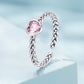 925 Sterling Silver Love CZ Ring for Women
