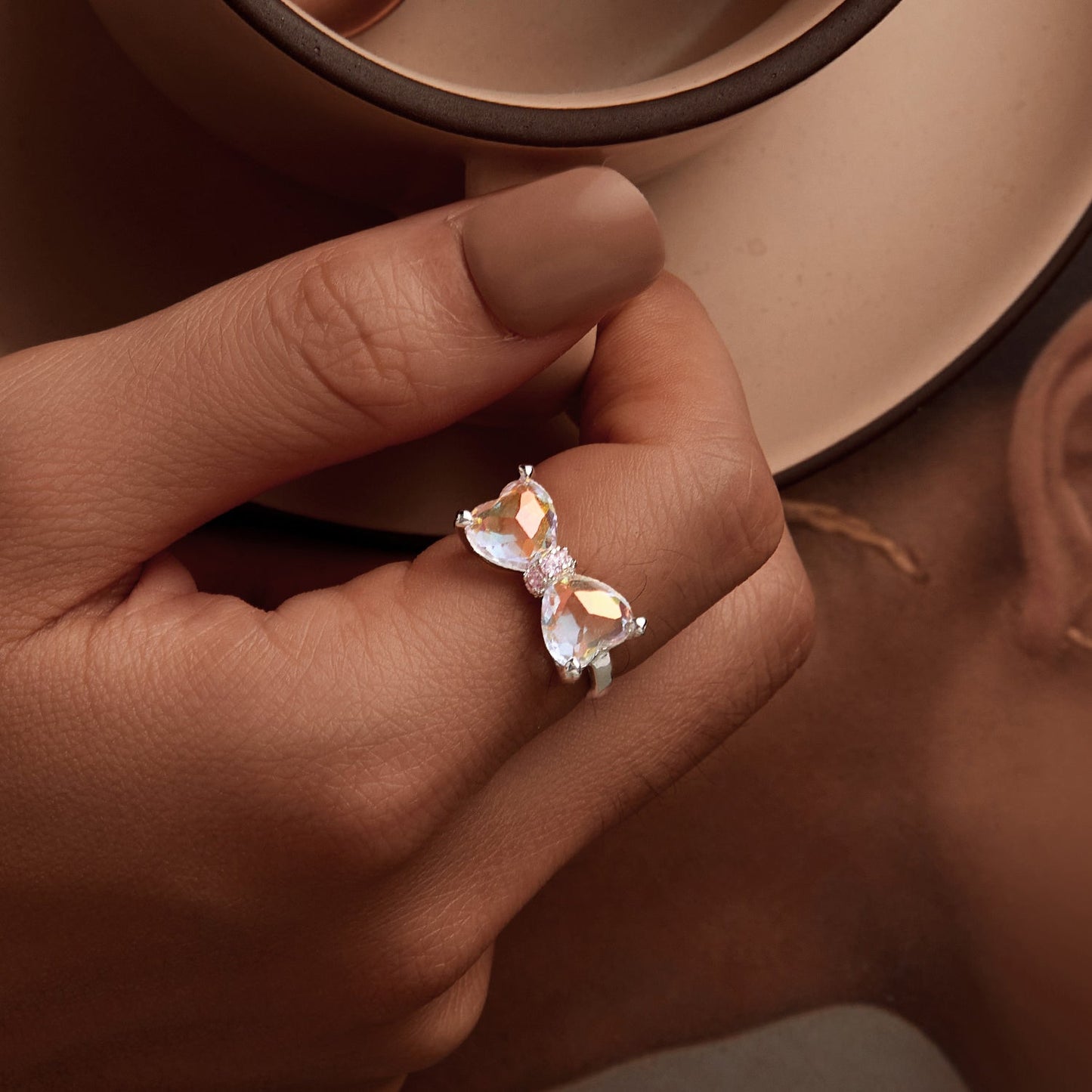 925 Sterling Silver 6.0 Size Pav�� Setting CZ Ring for Women