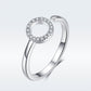 925 Sterling Silver Ring with Pavé Set CZ