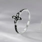 925 Sterling Silver Enamel 0.9x1.0cm Pendant Rings for Women