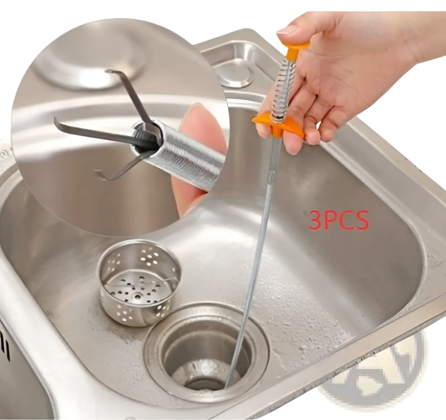 Drain Clog Remover 60cm Flexible Spring Pipe Tool