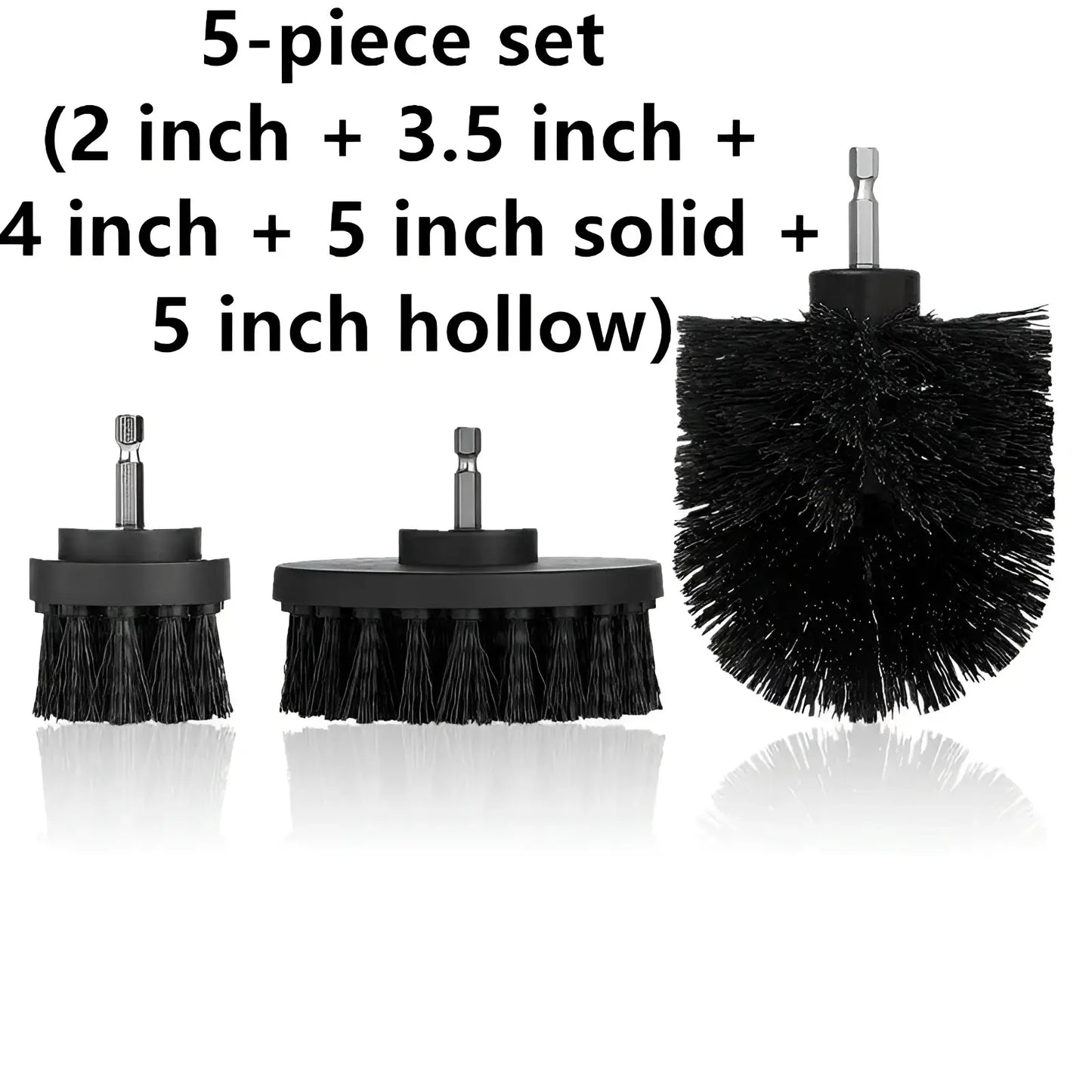 Drill Brush Attachment Set for Kitchen and Car Cleaning