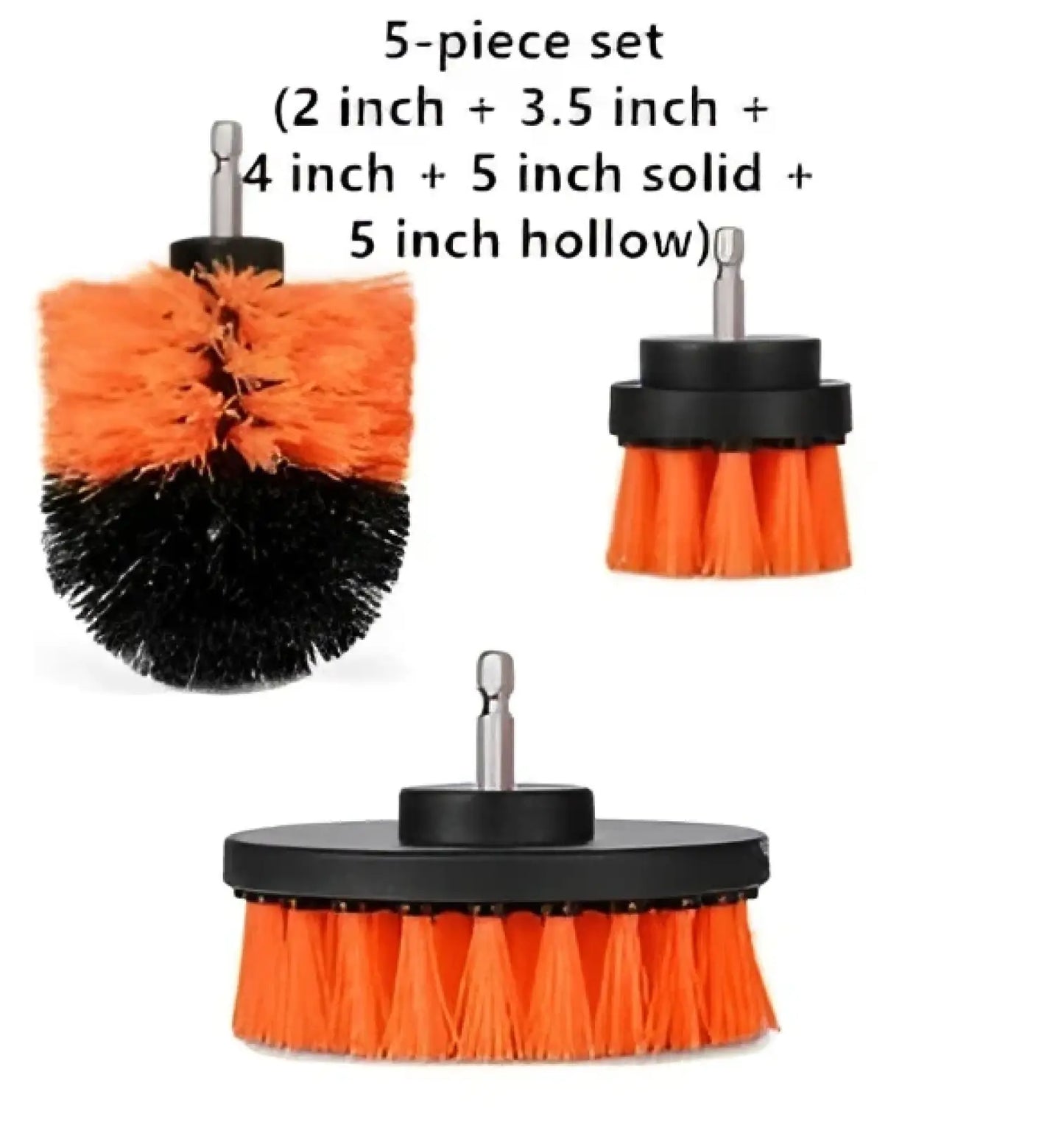 Drill Brush Attachment Set for Kitchen and Car Cleaning