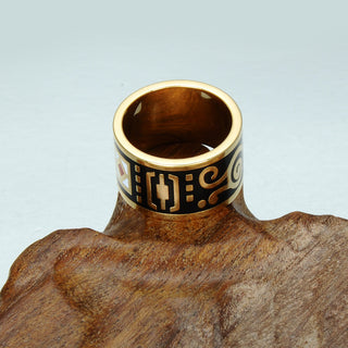 Homvare Women’s Gold Plated Handmade Enamel Ring Size 6