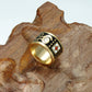 Homvare Women’s Gold Plated Handmade Enamel Ring Size 6