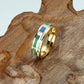 Homvare Women’s Gold Plated Handmade Enamel Ring Size 8