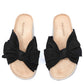 Ulla Johnson Women's Suede Bow Sandal Black Size 35"