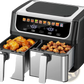 Dual Basket Air Fryer 9.5 Quart with 10 Presets