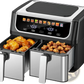 Dual Basket Air Fryer 9.5 Quart with 10 Presets