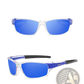 Dubery Retro Polarized Sport Sunglasses with Clear Frames