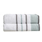 Decorative Cotton Stripe Bath Towel Set - Noelle Collection