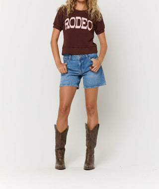 Project Social T - Shortsleeve Shrunken Rodeo Sweatshirt