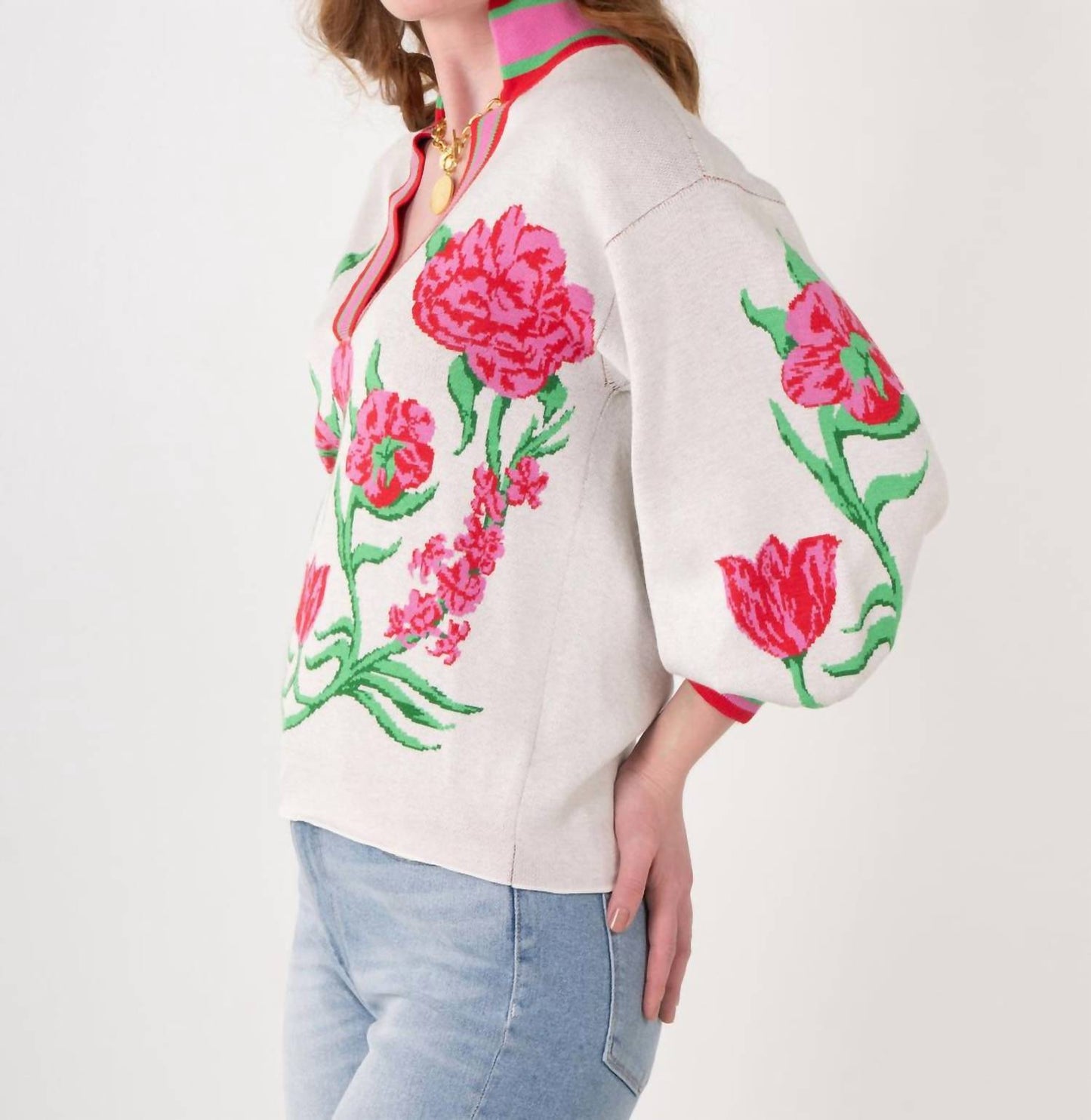 Emily Mccarthy - Lolli Blouson Sleeves Sweater