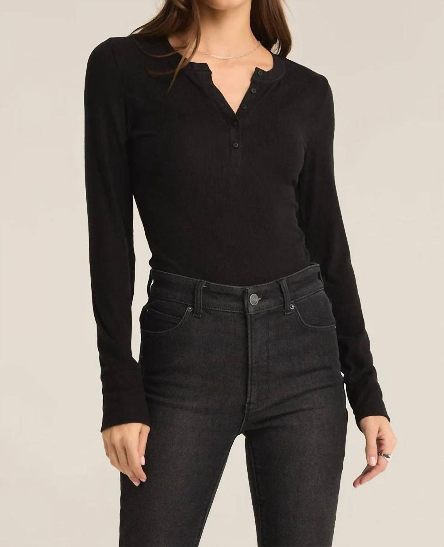 Z Supply - Scarlett Rib Henley Top