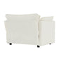 Comfy Deep Single Seat Sofa Upholstered Reading Armchair