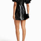 A.L.C. - Park Crinkled Faux Leather Mini Dress