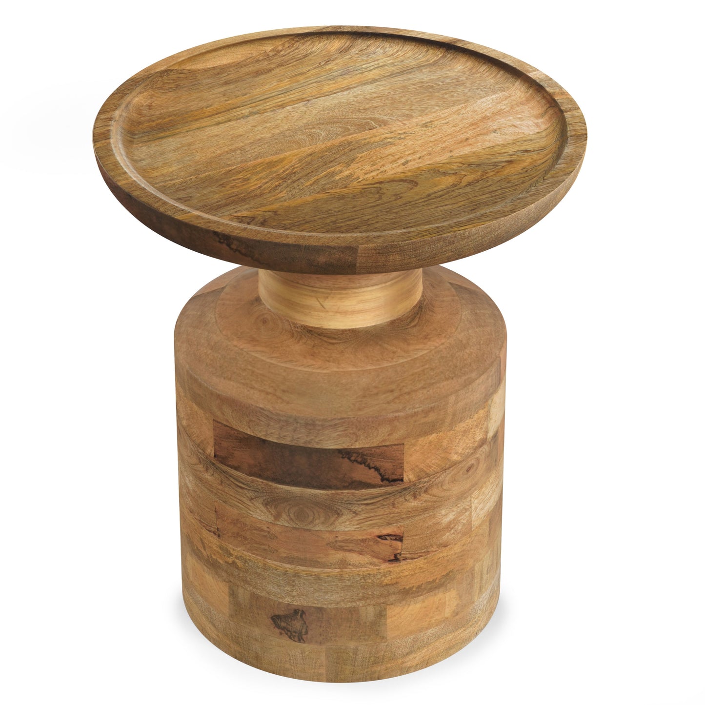 Haynes Solid Mango Accent Table in Natural