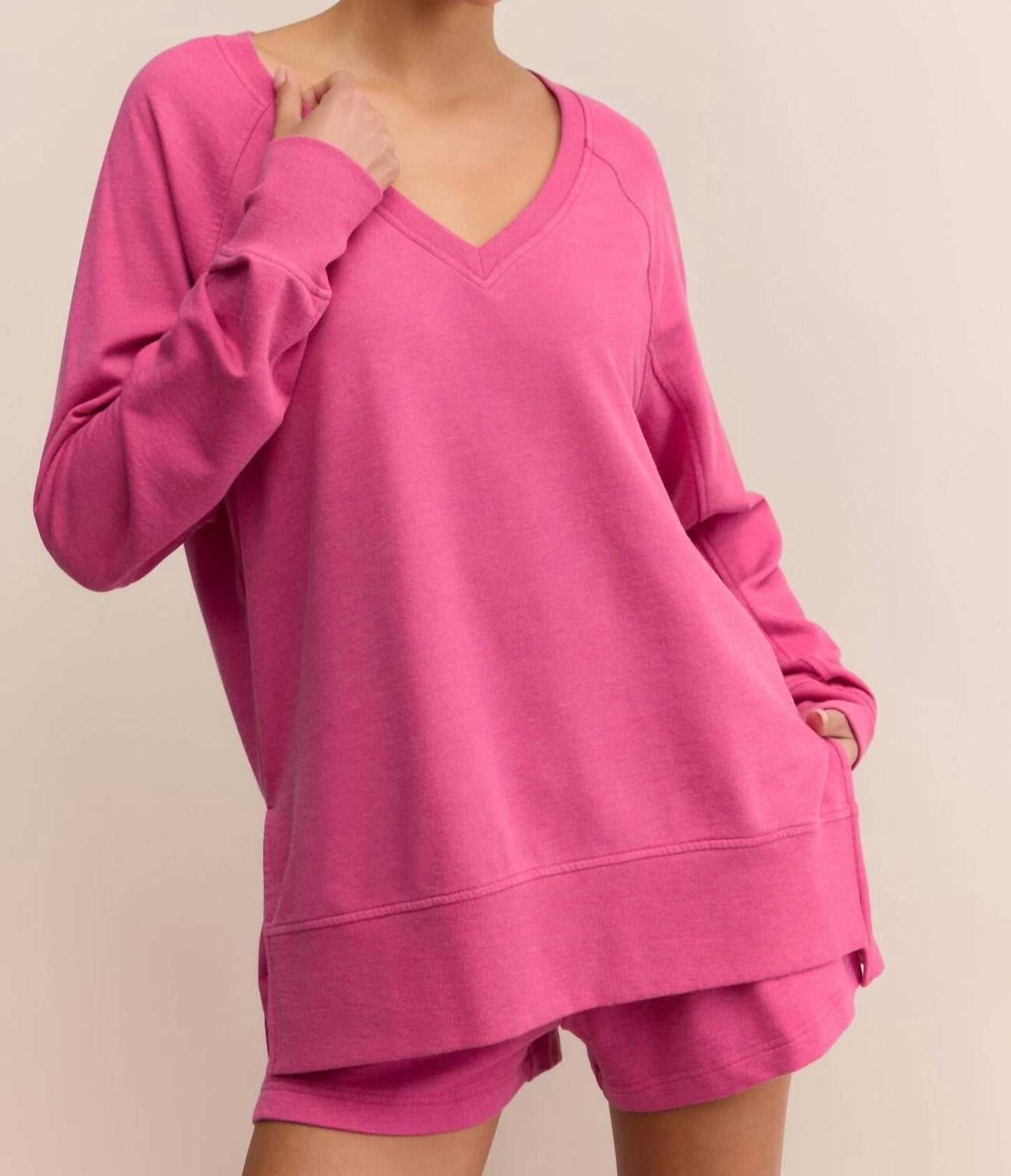 Z Supply - Weekender V Neck Sweatshirt