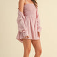 Klesis - Emilia Crinkle Romper And Shirt Set