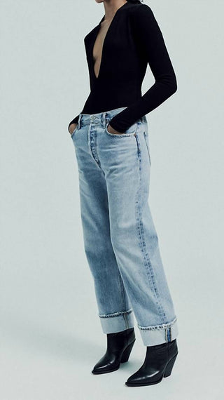Agolde - Fran Low Slung Straight Jean