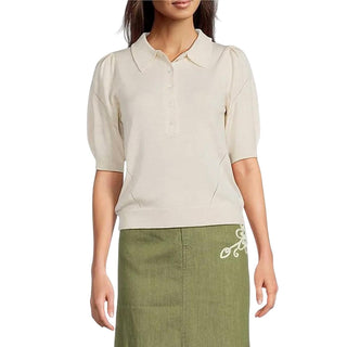 Current Air - Short Sleeve Knit Polo Top