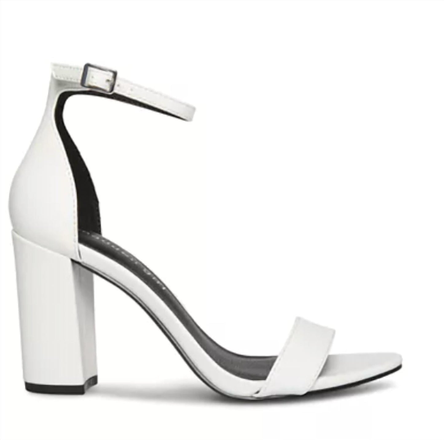 Steve Madden - Women's Leather Open Toe Ankle Strap Block Heel