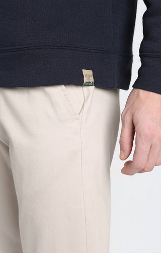 Jachs New York - Kent Recycled Jacquard Sherpa Lined Crewneck Sweater