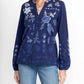 Johnny Was - BISHOP SLEEVE HENLEY TEE LAURA