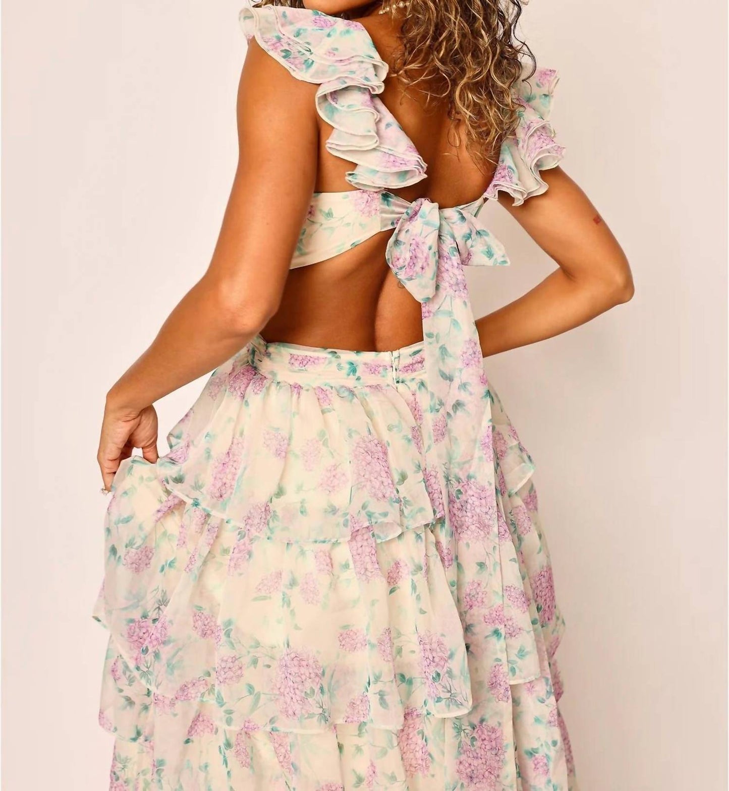 Amy Jane London - Ofilia Ruffle Floral Maxi Dress