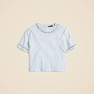 J.Crew - Heavy Jersey T-shirt With Rhinestones