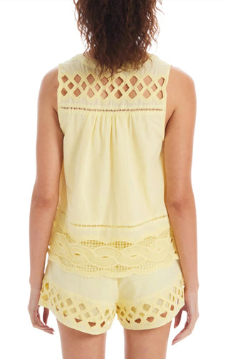 Allison Avery - V Neck Split Tank Top