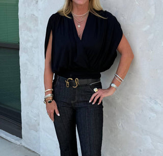 Elan - Banded Bottom Beauty Top