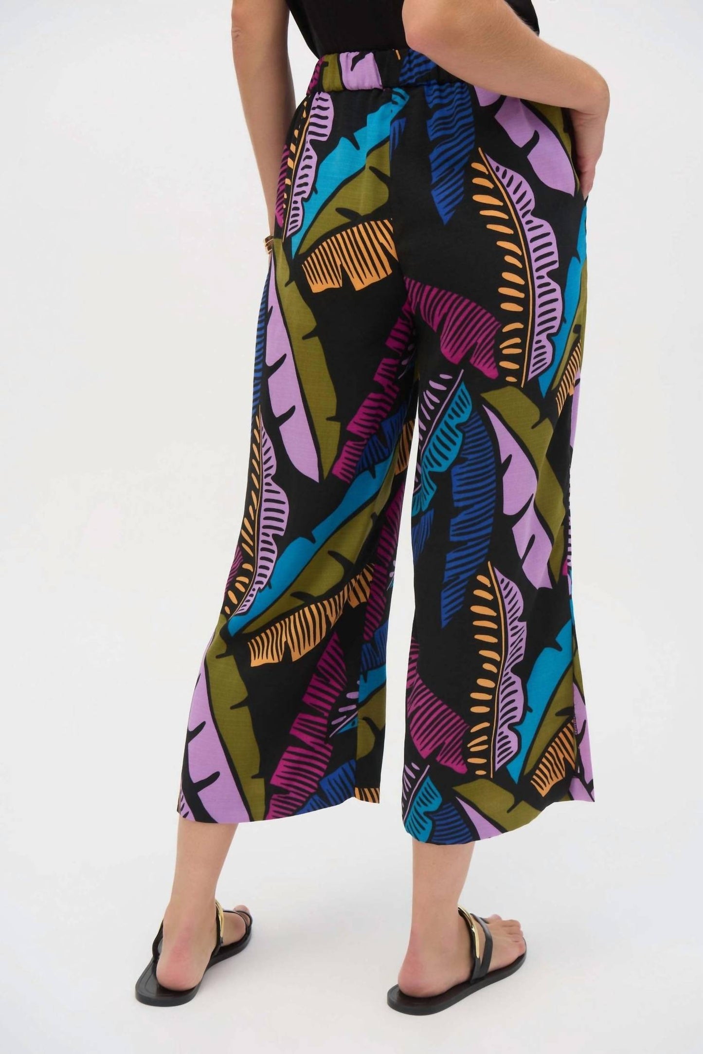 Joseph Ribkoff - Floral Drawstring Trousers