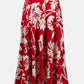 Joseph Ribkoff - Satin Floral Print A-line Skirt