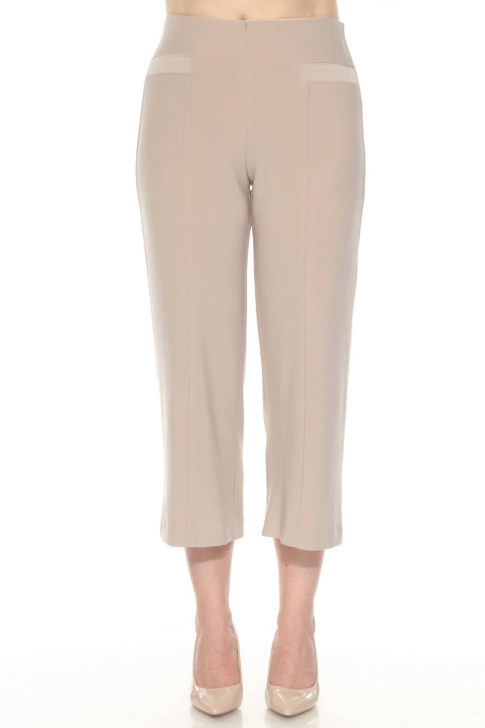 Joseph Ribkoff - Pull On Cropped Wide Leg Pants